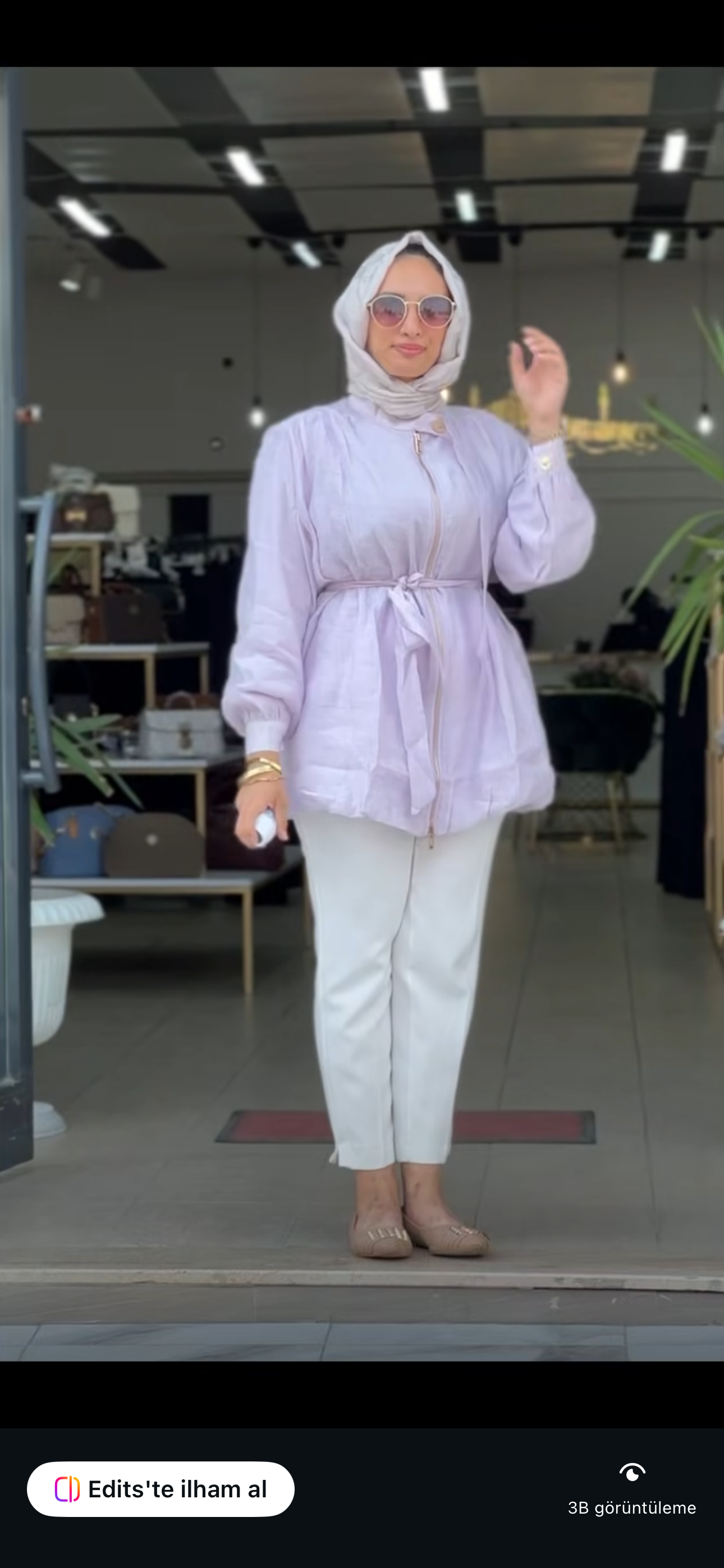 Yaka düğme detaylı tunik