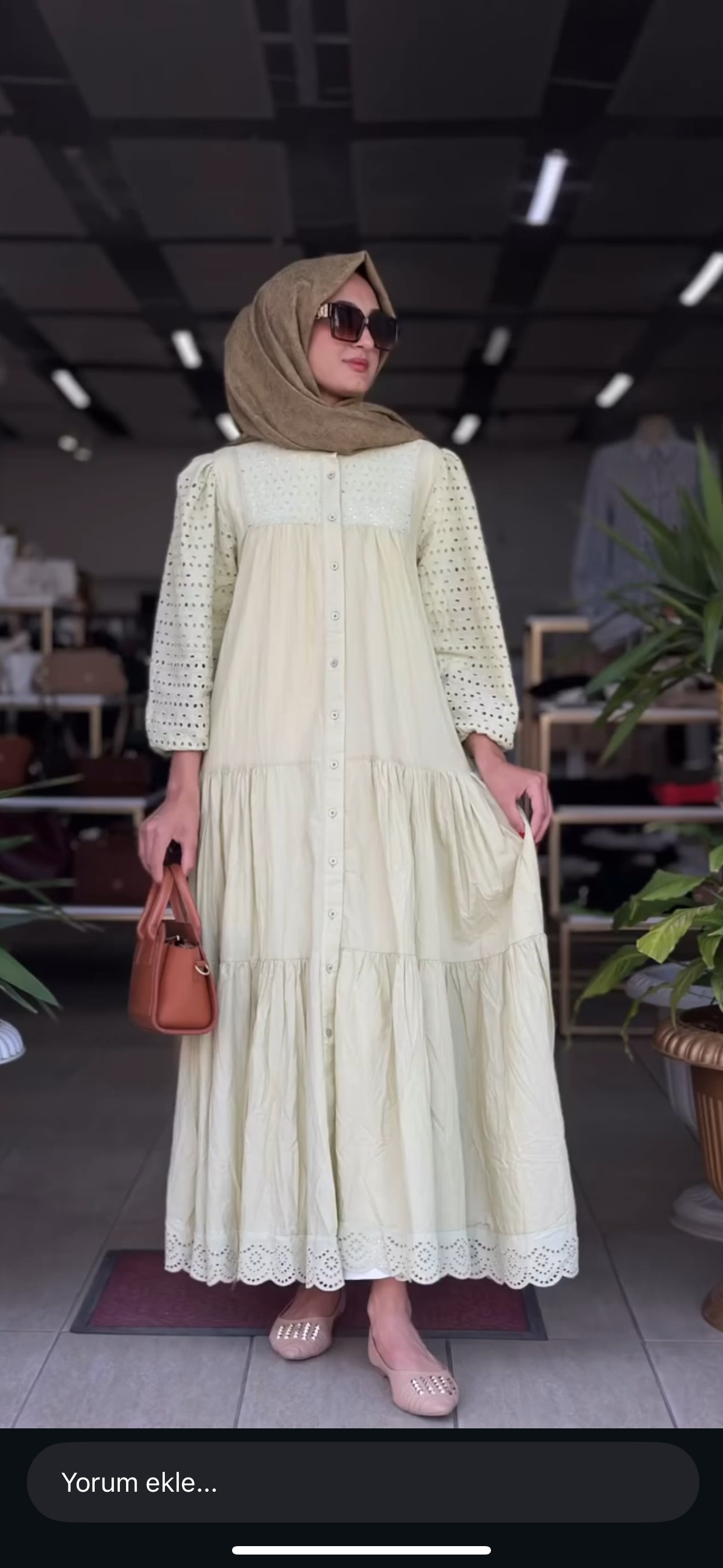 %100 pamuk elbise