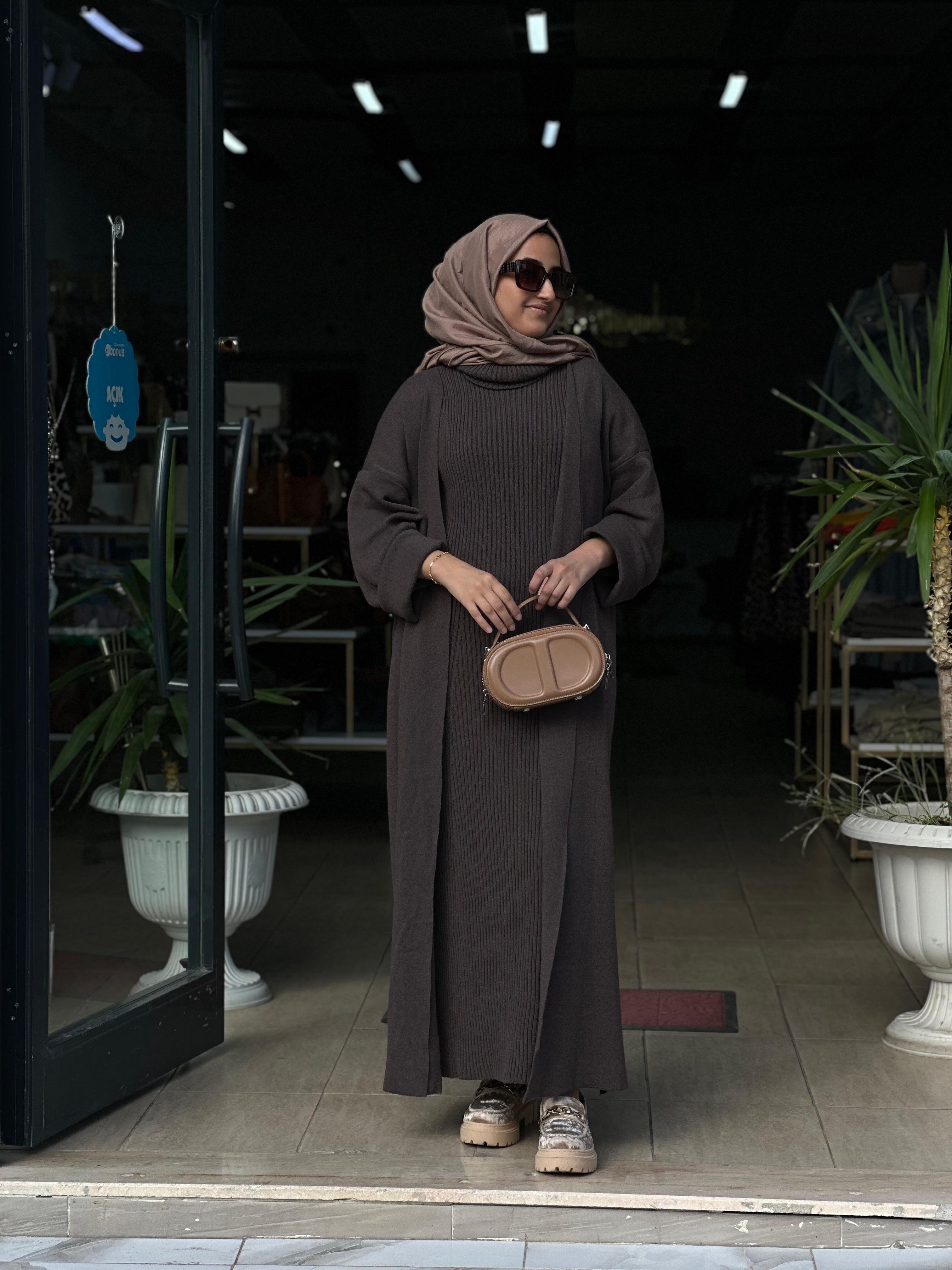 TRİKO ELBİSE İKİLİ TAKIM