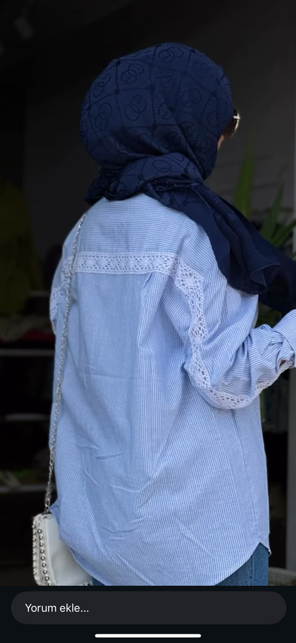 DANTEL DETAYLI GÖMLEK